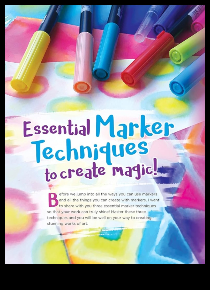 Marker Painting O ieșire creativă pentru toți 2 Marker Symphony: Crearea de compoziții armonioase în culori