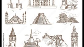 Minunății arhitecturale: schițarea structurilor iconice