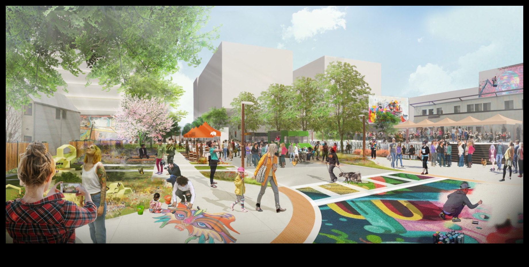 Peisaje de stradă în culoare: paleta dinamică a vieții urbane