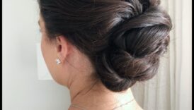 Updos romantice Coafuri brune elegante impotriva ocazii speciale 1 Updos romantice: coafuri brune elegante pentru ocazii speciale